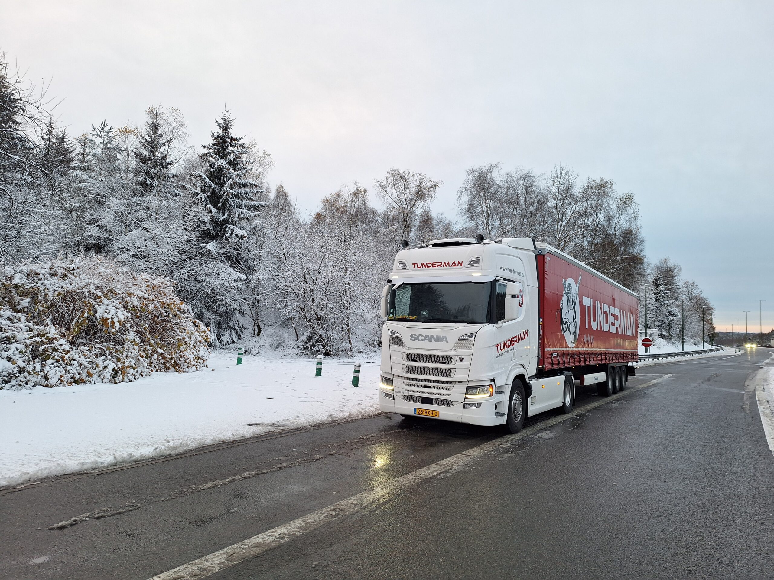 Tunderman Truck in winter landscape