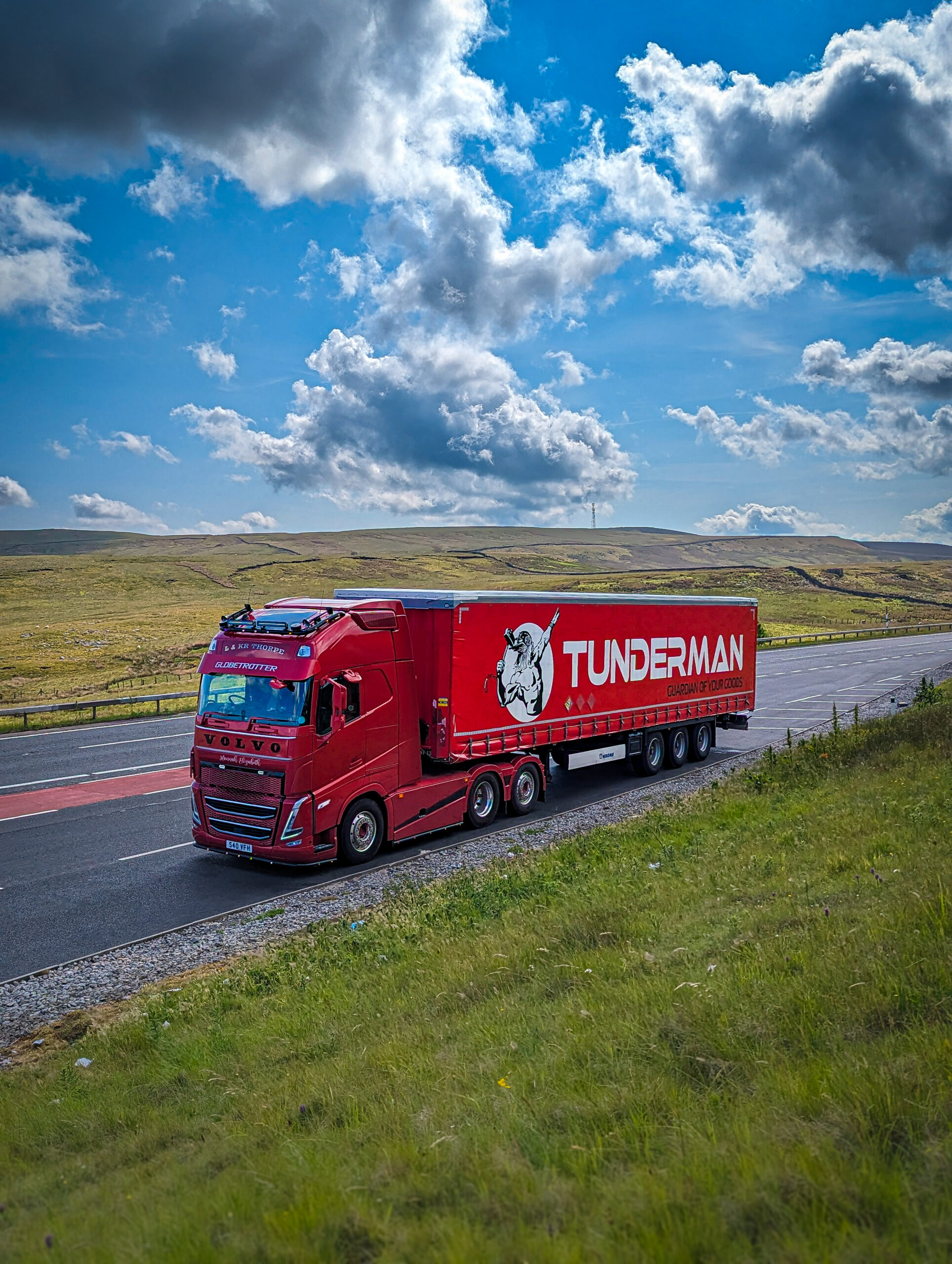 Tunderman Truck in a green landscape